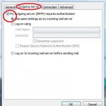 Select Outgoing Server