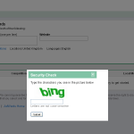 Google's 'bing' captcha