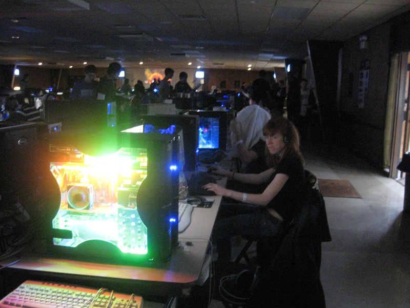 Flash Glowing computer