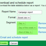 AdWords report segments