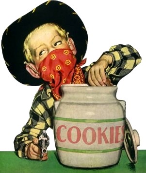 Cookie Jar Caught with hand in cookie jar