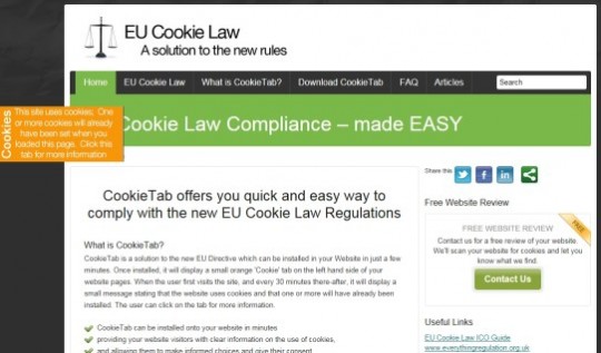 , Cookie Law implementation ideas